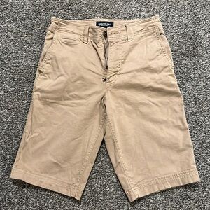 American eagle extreme flex longer length tan shorts